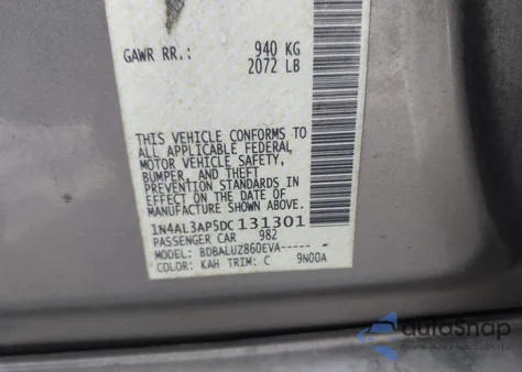 2013 Nissan Altima 2.5 Sv from USA, damaged, VIN 1N4AL3AP5DC131301